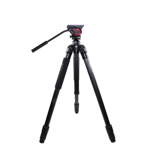 Trépied kite optics ardea CF avec rotule manfrotto mvh500ah