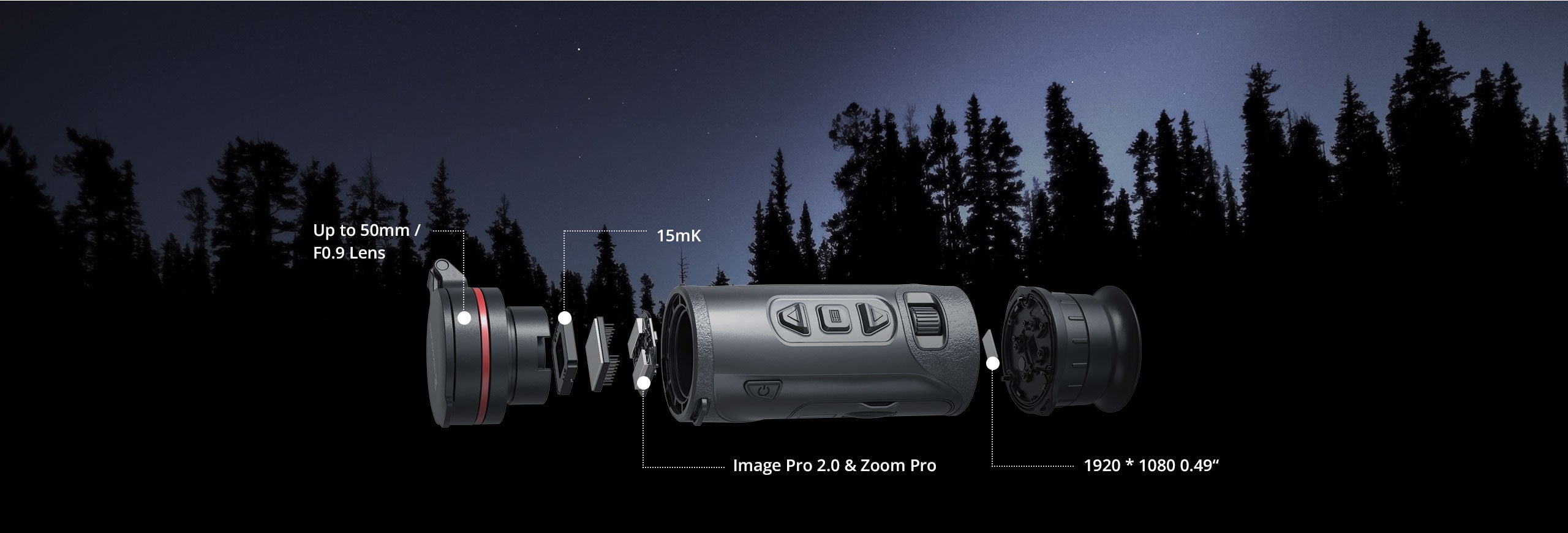 Monoculaire Thermique Hikmicro Falcon 2 FQ50LV 2.0 avec télémètre