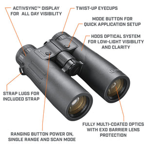 Jumelles Bushnell FUSION X télémétrique 10x42