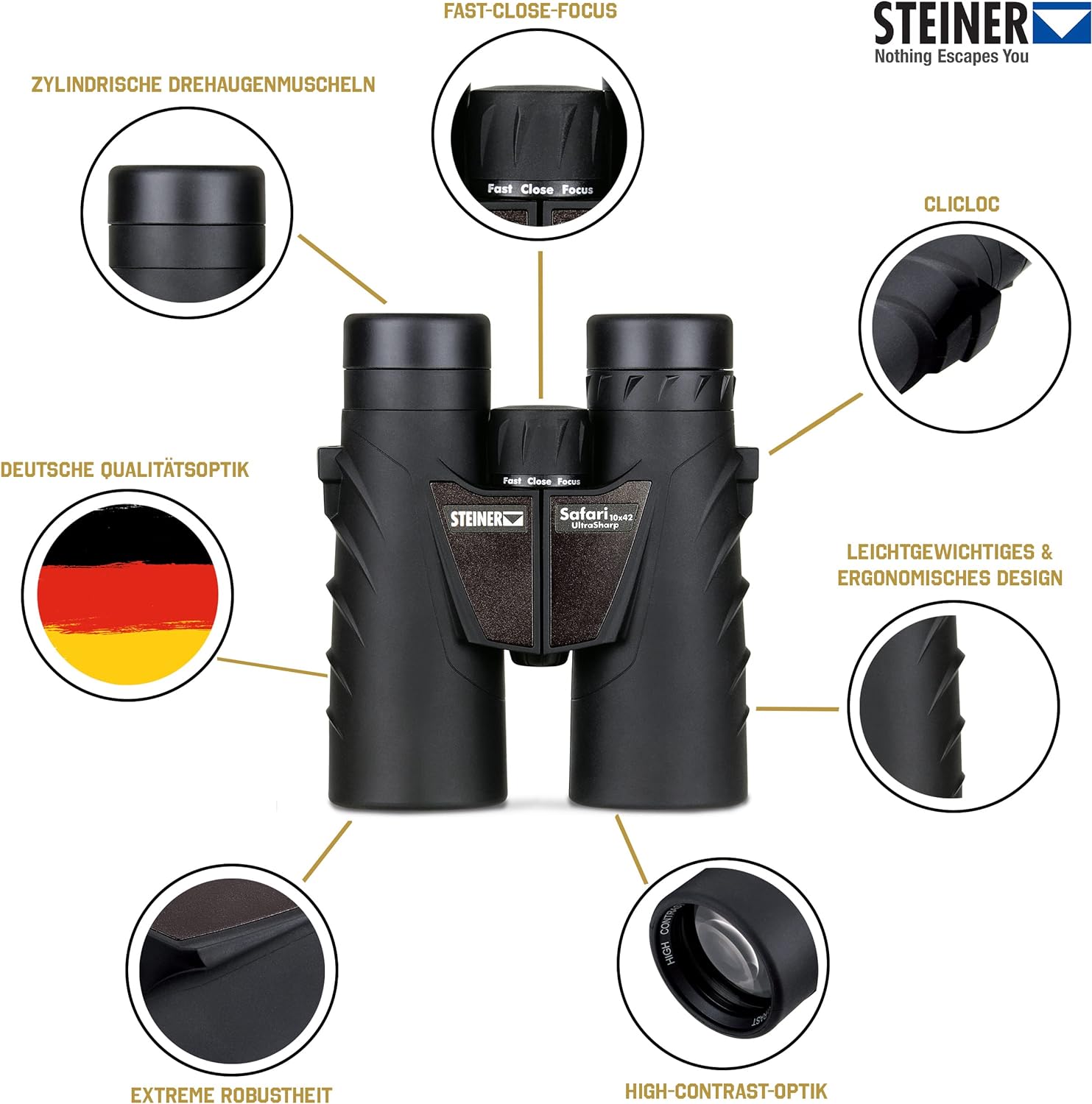 Jumelles Steiner safari ultrasharp 10X42