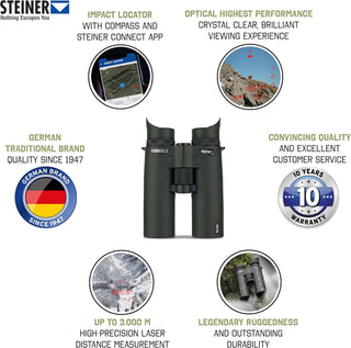 Jumelles Steiner eRanger LRF 10x42 télémètre intégré