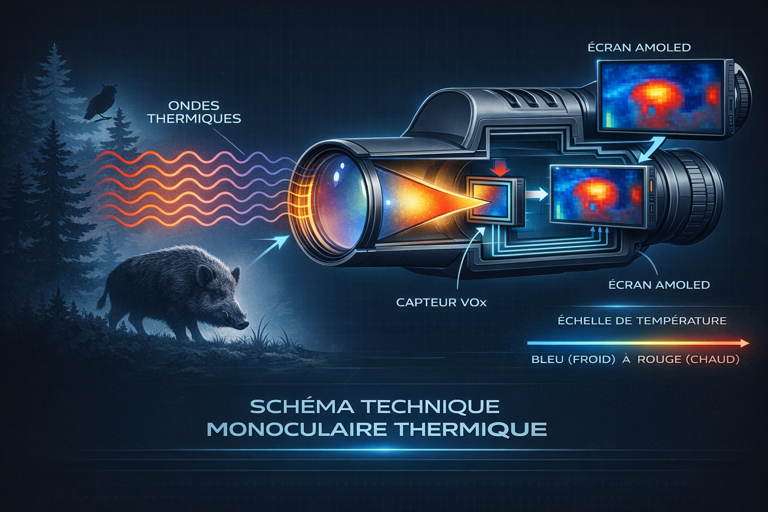 Monoculaire de vision Thermique Hikmicro Lynx LE15 3.0